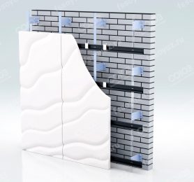 Фасадный стеклофибробетон