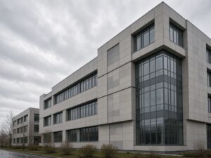 Фасады из стеклофибробетона в Новосибирске: разработка панелей и систем крепления