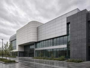 Навесные фасады для торговых центров и БЦ в СПб: решения и требования