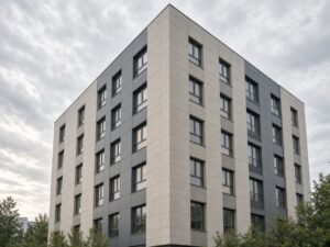 Вентфасады из керамогранита в Краснодаре: размеры плит и технологии монтажа